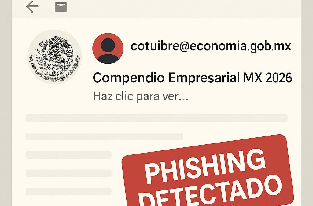 Alerta: Correo falso suplanta a la Secretaría de Economía para vender bases de datos