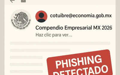 Alerta: Correo falso suplanta a la Secretaría de Economía para vender bases de datos
